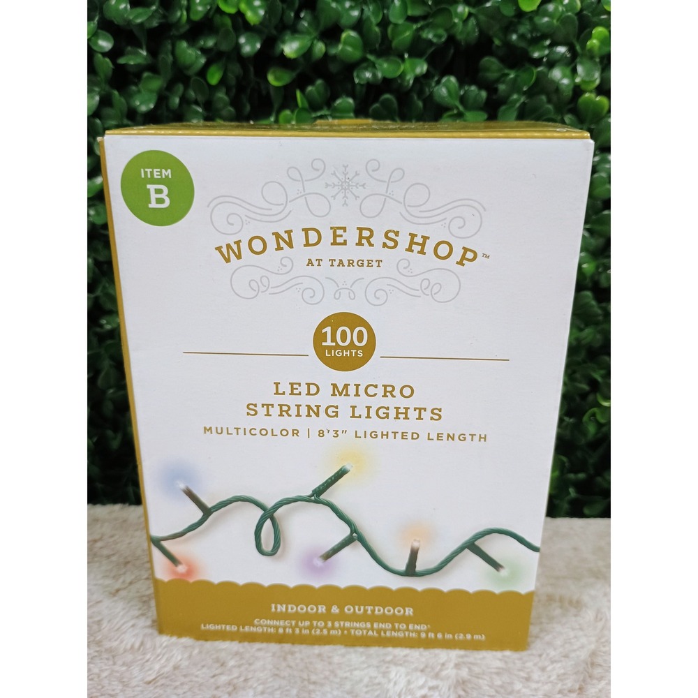 Wondershop‎ Target 100 LED Micro String Lights B Multicolor Indoor Outdoor
